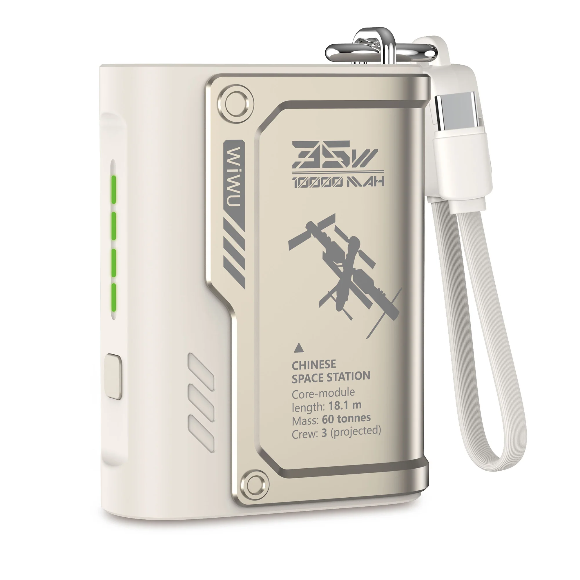power bank dorado